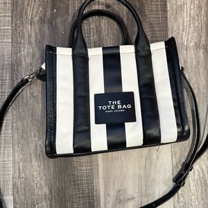 Marc Jacobs Monochrome Striped Tote